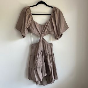 Cross of Sunlight mini cut out dress